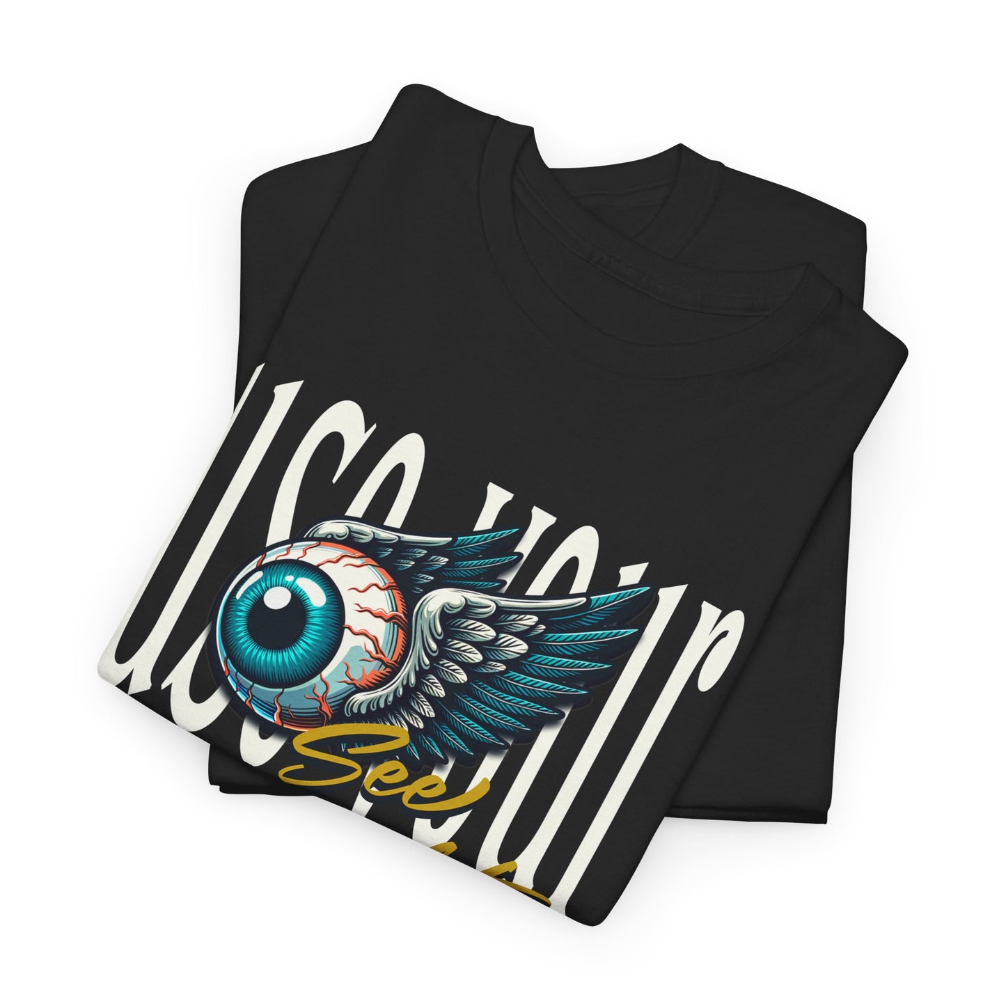 Unisex Heavy Cotton Tee - 'Use Your Eye, See Reality' Inspirational Graphic T-Shirt