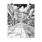 AI Art, Is Anybody out there town, Rolled Posters