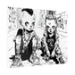 AI design, Alien kids playing dice Rolled Posters