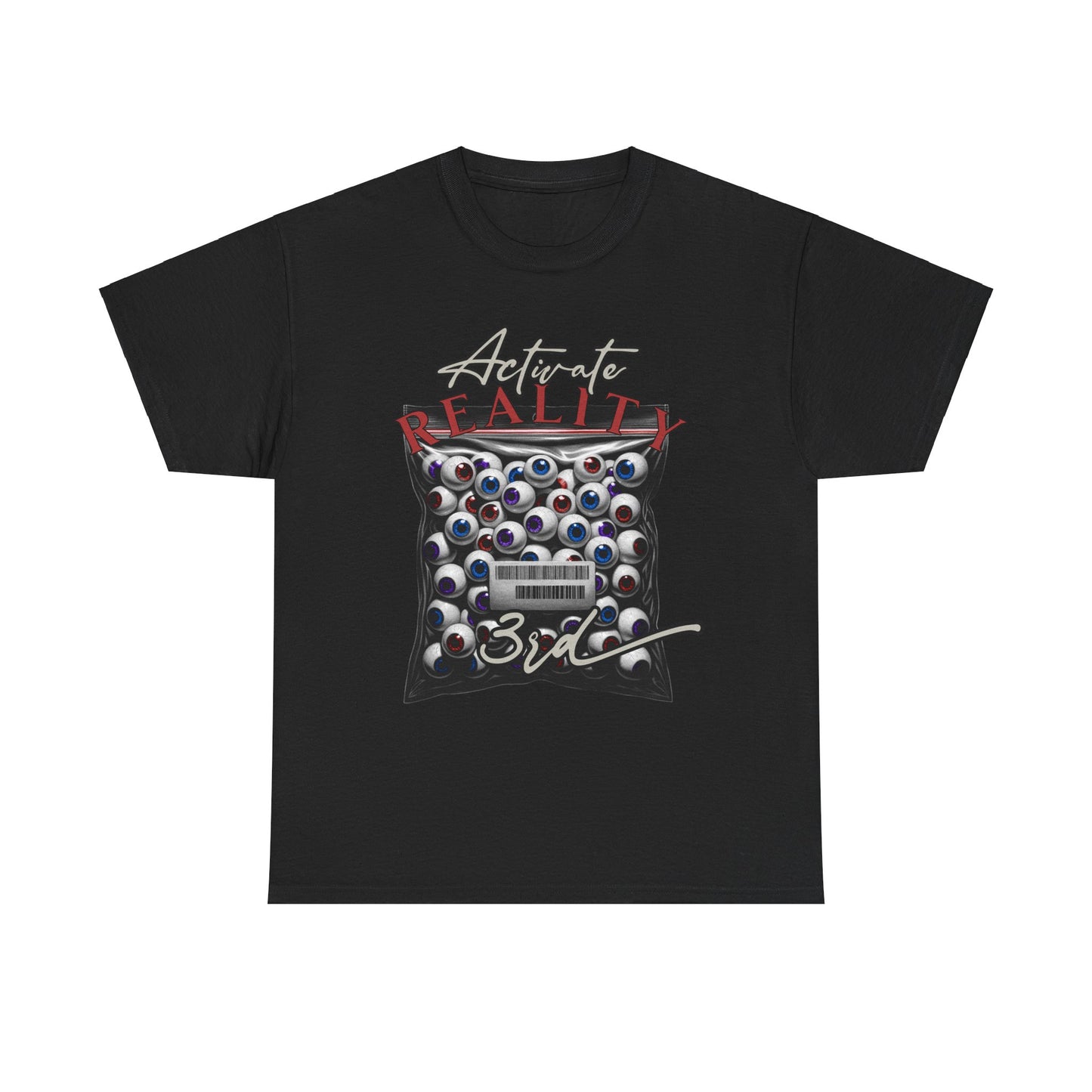 Activate reality 3rd eye Unisex Heavy Cotton Tee for Trendsetters, Activate Reality Shirt, Graphic Tee, Unique Gift, Casual Wear, Streetwear
