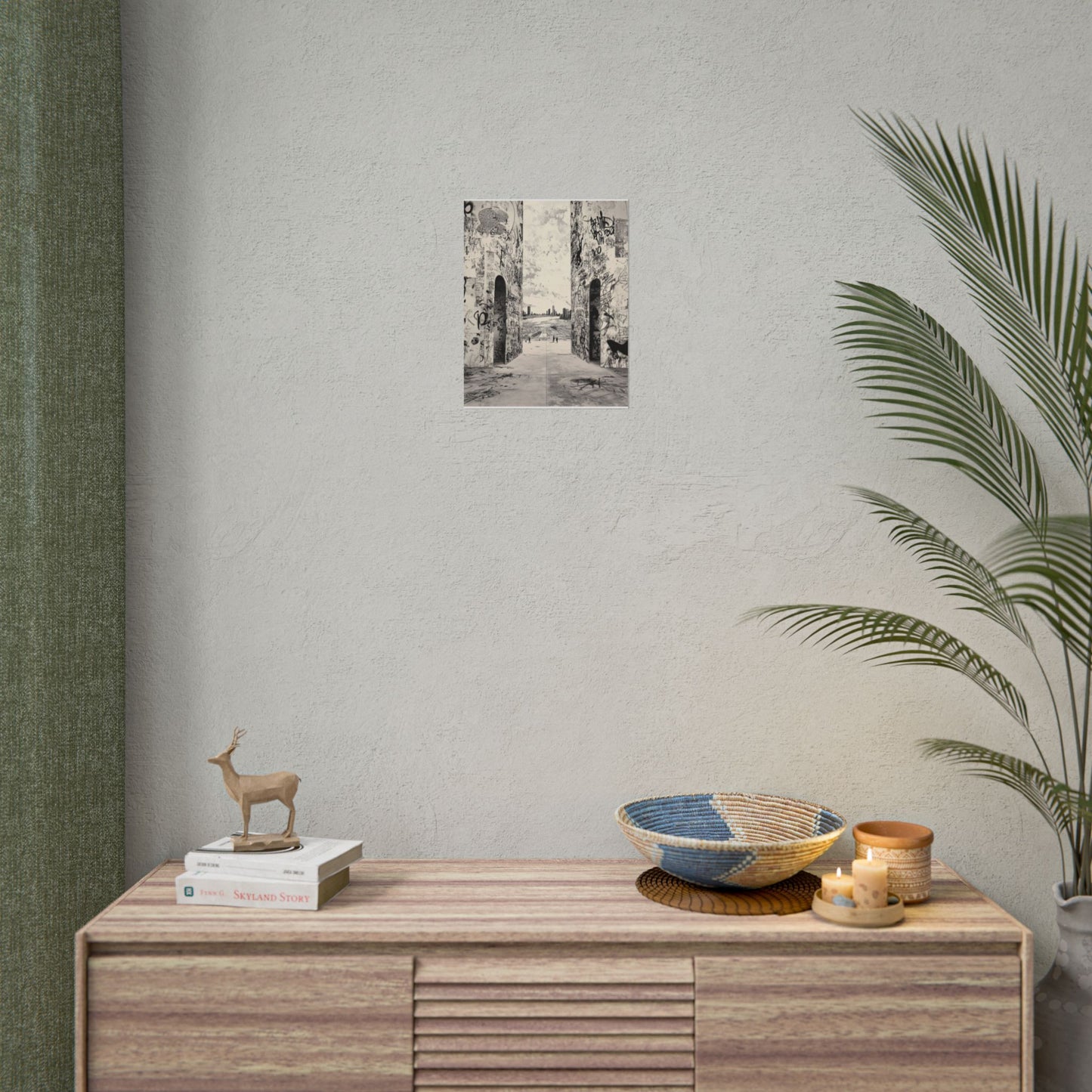 Just another day AI Art, Urban Graffiti Rolled Posters - Edgy Wall Art for Modern Spaces