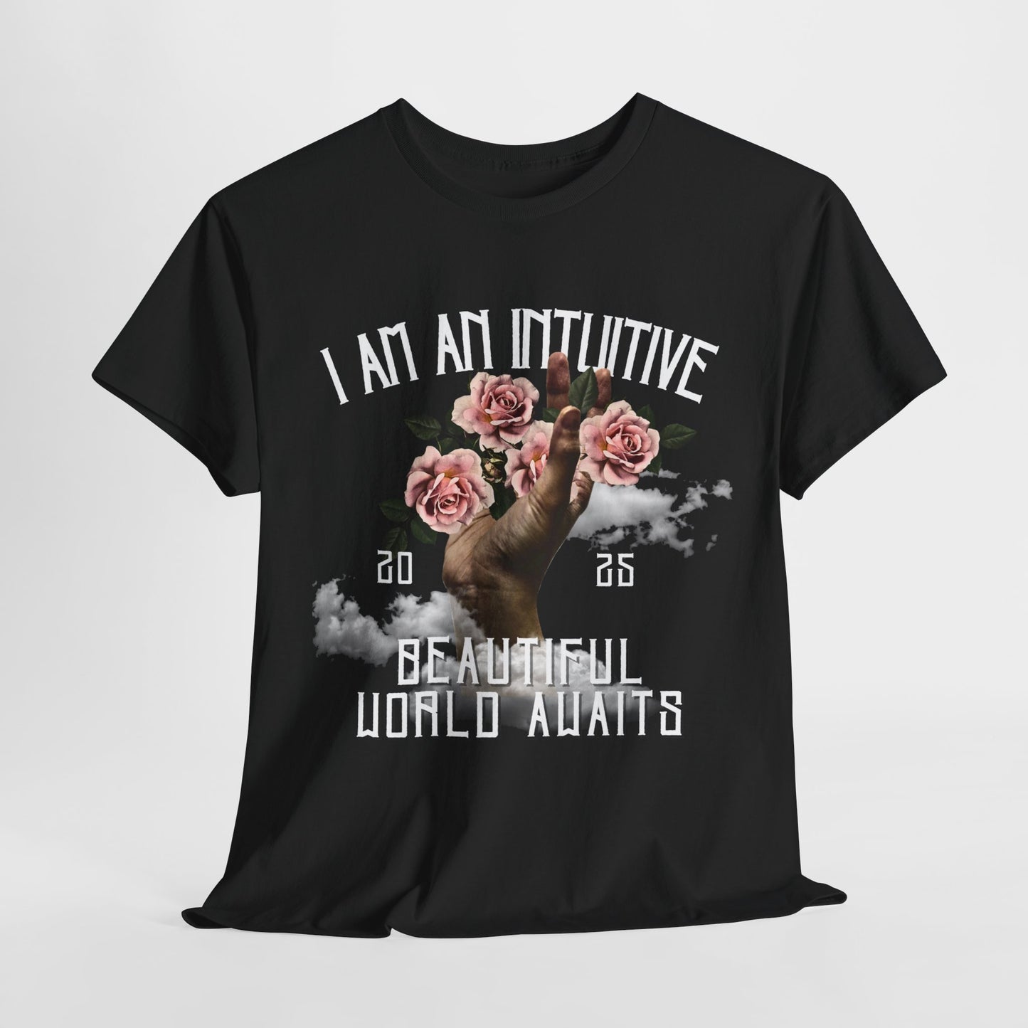 Intuitive Floral Tee - Affirmation Shirt, Unisex Cotton T-Shirt, Gift for Spiritual Souls, Wellness Apparel, Motivational Tee
