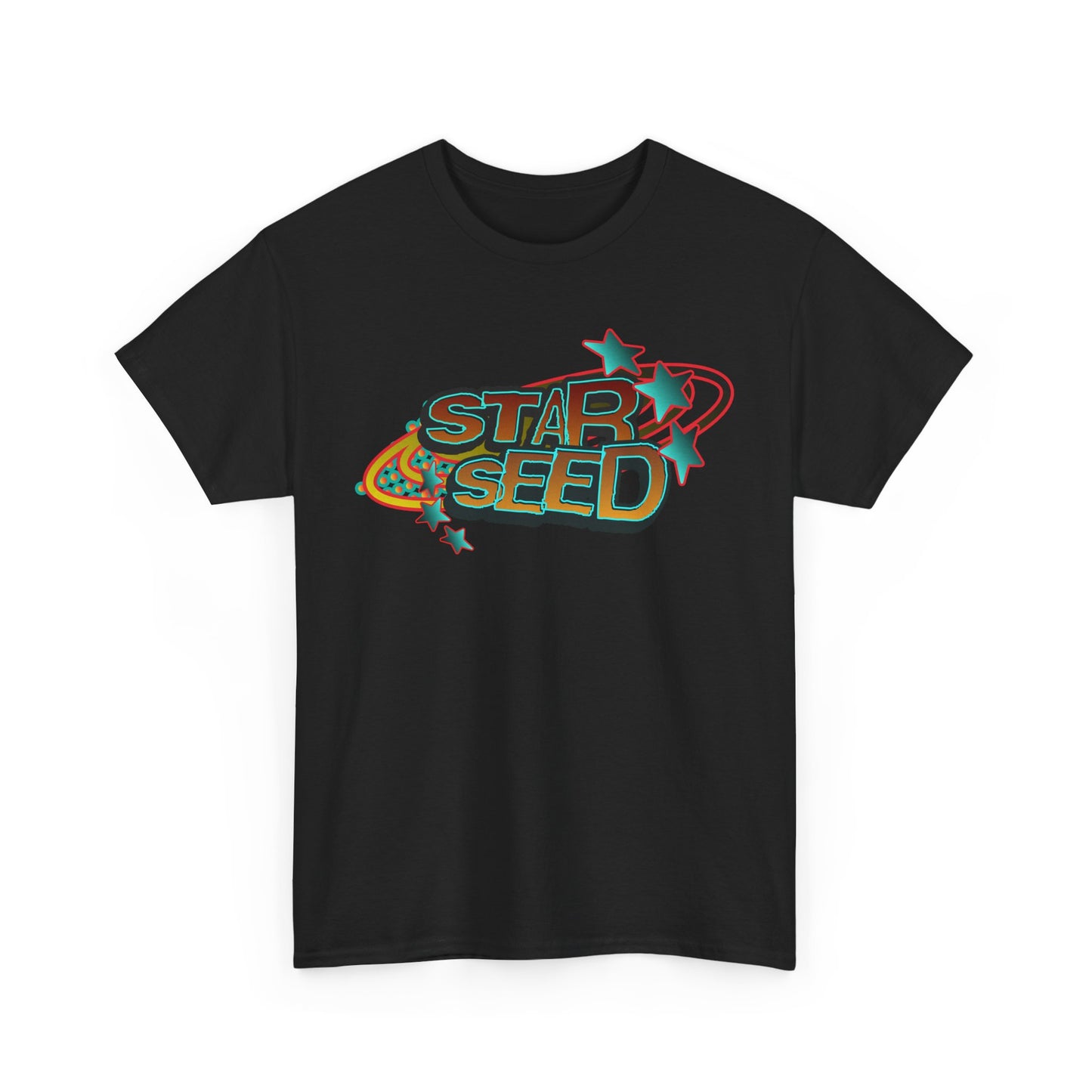Star Seed Unisex Heavy Cotton Tee, Cosmic Graphic Tee, Spiritual T-Shirt for Star Lovers, Meditation Apparel, Astrology Gift