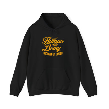 Human Being Deceived by Design Hoodie - Unisex Heavy Blend Sweatshirt for Comfort and Style