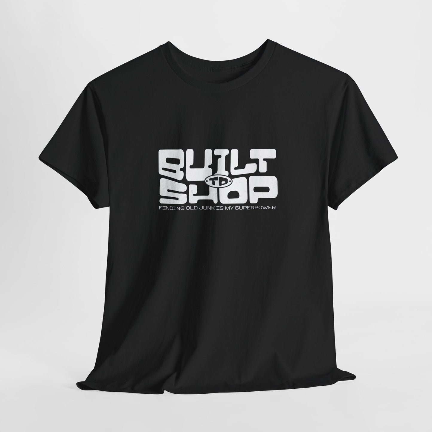 Built to Shop Bold Statement Tee - Unisex Heavy Cotton Tee for Everyday Wear, Graphic T-Shirt, Casual Gift, Streetwear, Music Festivals,