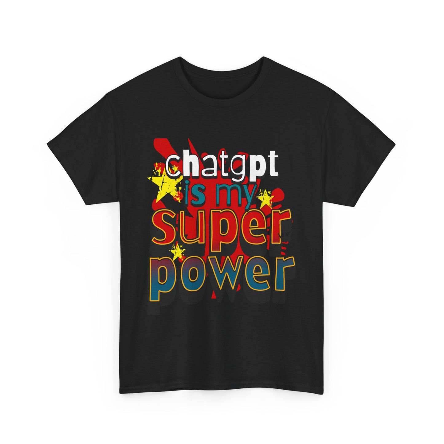 ChatGPT Superpower Tee - Unisex Cotton Shirt for Tech Lovers, Funny Gift, Humor Apparel, Creative Expression