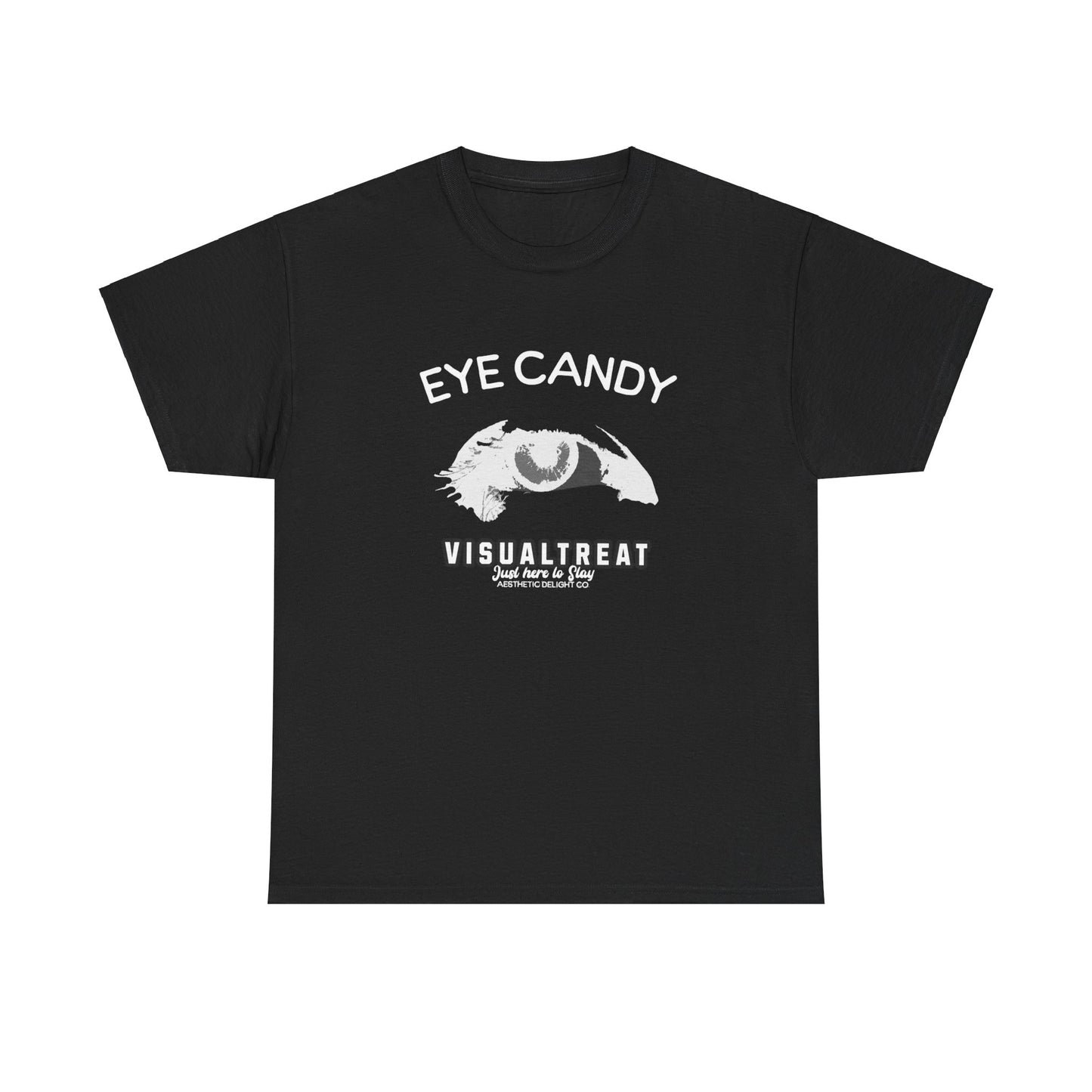 Eye Candy Graphic Tee, Unisex Heavy Cotton Shirt, Trendy Casual Wear, Perfect Gift for Art Lovers, Unique Graphic Tees