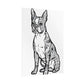 Coloring Poster, Life sized Artistic Dog Rolled Poster - Chic Home Decor for Dog Lovers
