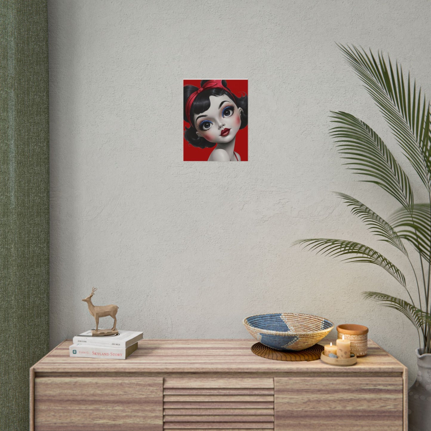 AI Rockabilly Beauty Rolled Posters