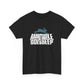 Rabbit Hole Goes Deep Unisex Heavy Cotton Tee - Unique Statement Shirt for Adventurers
