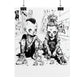 AI design, Alien kids playing dice Rolled Posters