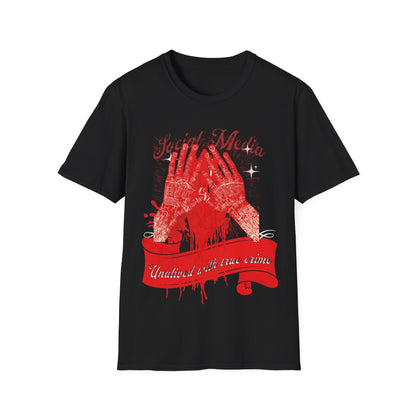 Unalived with true crime Social Media Unisex Softstyle T-Shirt