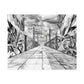 AI Art, Is Anybody out there town, Rolled Posters