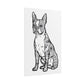 Coloring Poster, Life sized Artistic Dog Rolled Poster - Chic Home Decor for Dog Lovers