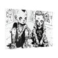 AI design, Alien kids playing dice Rolled Posters