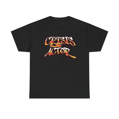 Crisis Actor Unisex Heavy Cotton Tee - Street Style Graphic T-Shirt
