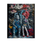 Young rebels, Vintage Punk Art Rolled Poster - Tattooed Kids Design