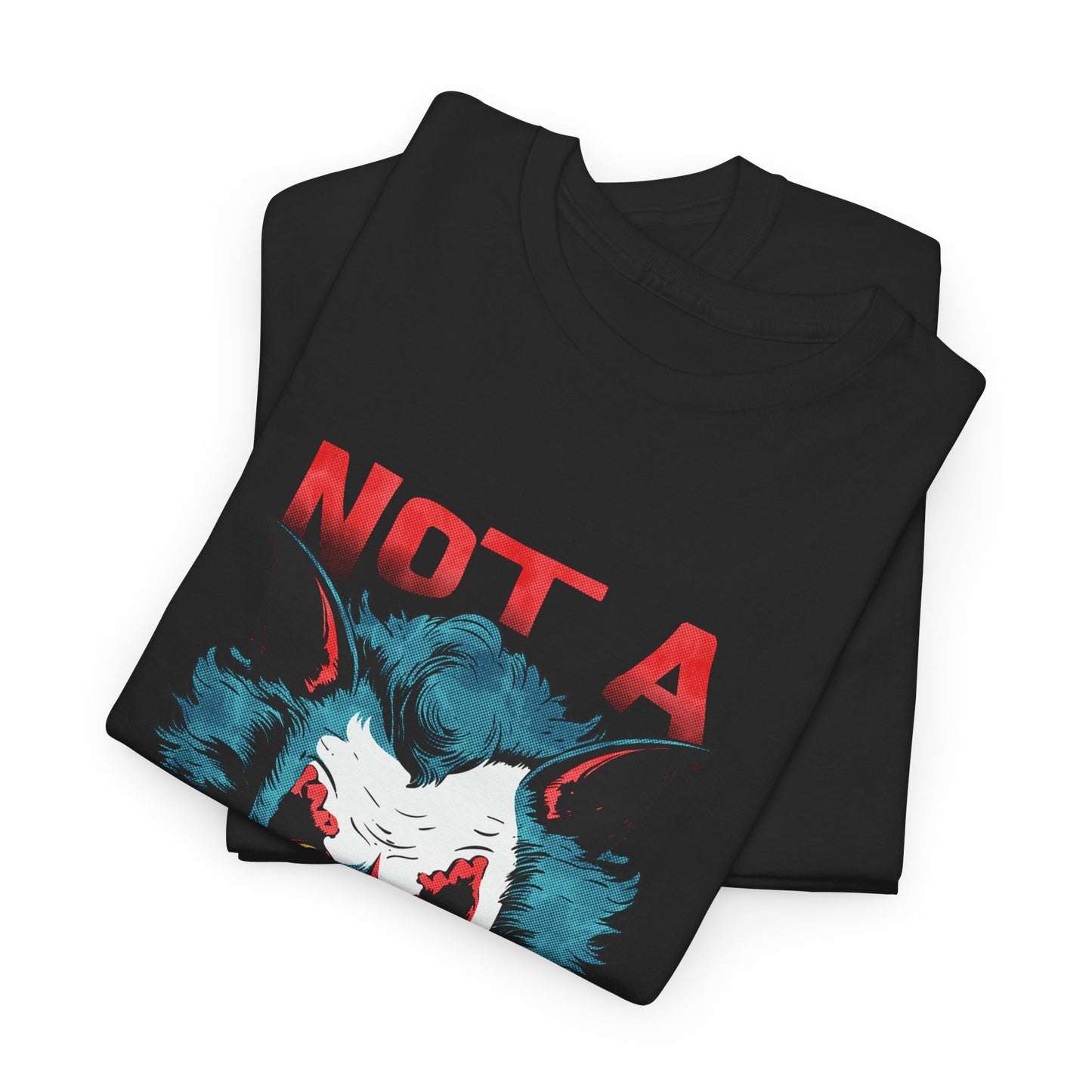 Unisex Heavy Cotton Tee - Not A Clown Graphic Tee for Horror Lovers