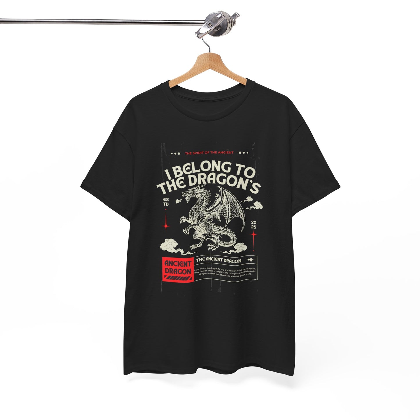Dragon Lover Unisex Heavy Cotton Tee, Perfect for Fantasy Fans, Birthday Gift, Casual Wear, DnD Adventure Shirt, Unique