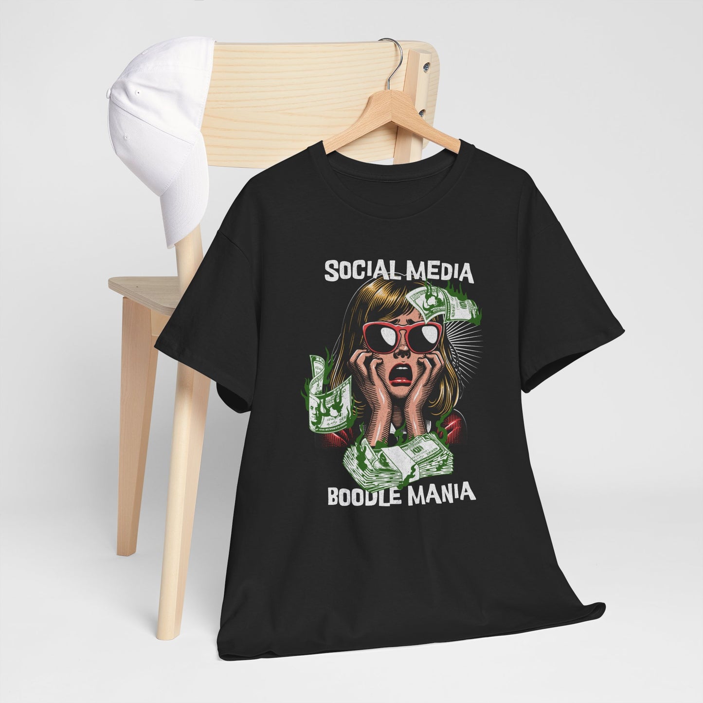 Social Media Boodle Mania Unisex Heavy Cotton Tee