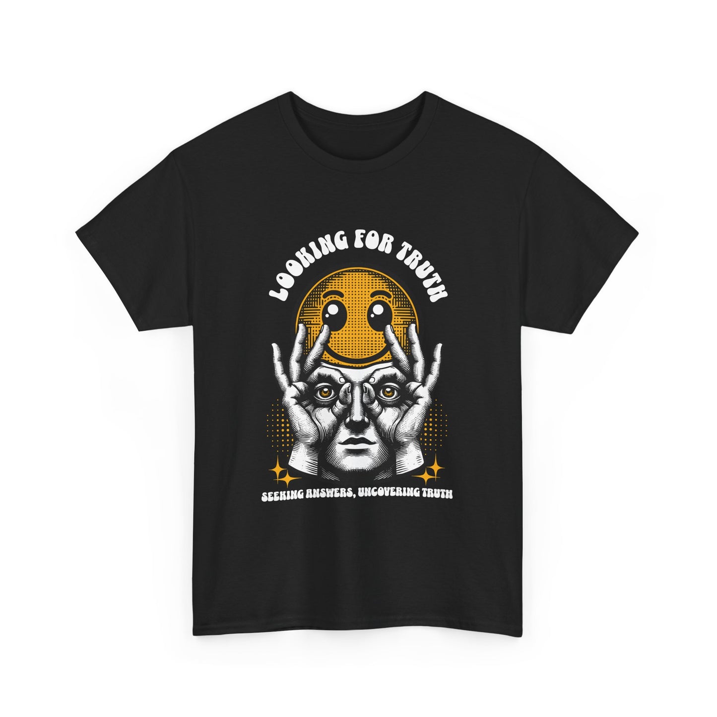 Looking for Truth Unisex Heavy Cotton Tee - Bold Graphic T-Shirt for Seekers of Wisdom