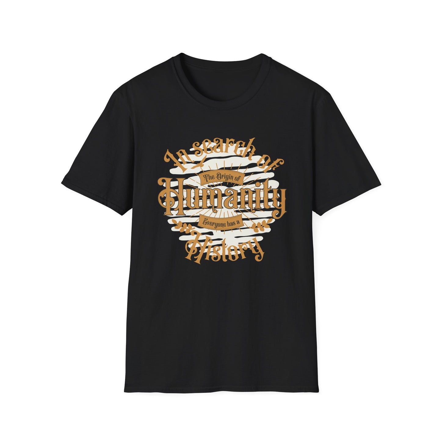 In Search of Humanity Unisex Softstyle T-Shirt - Thought-Provoking Graphic Tee