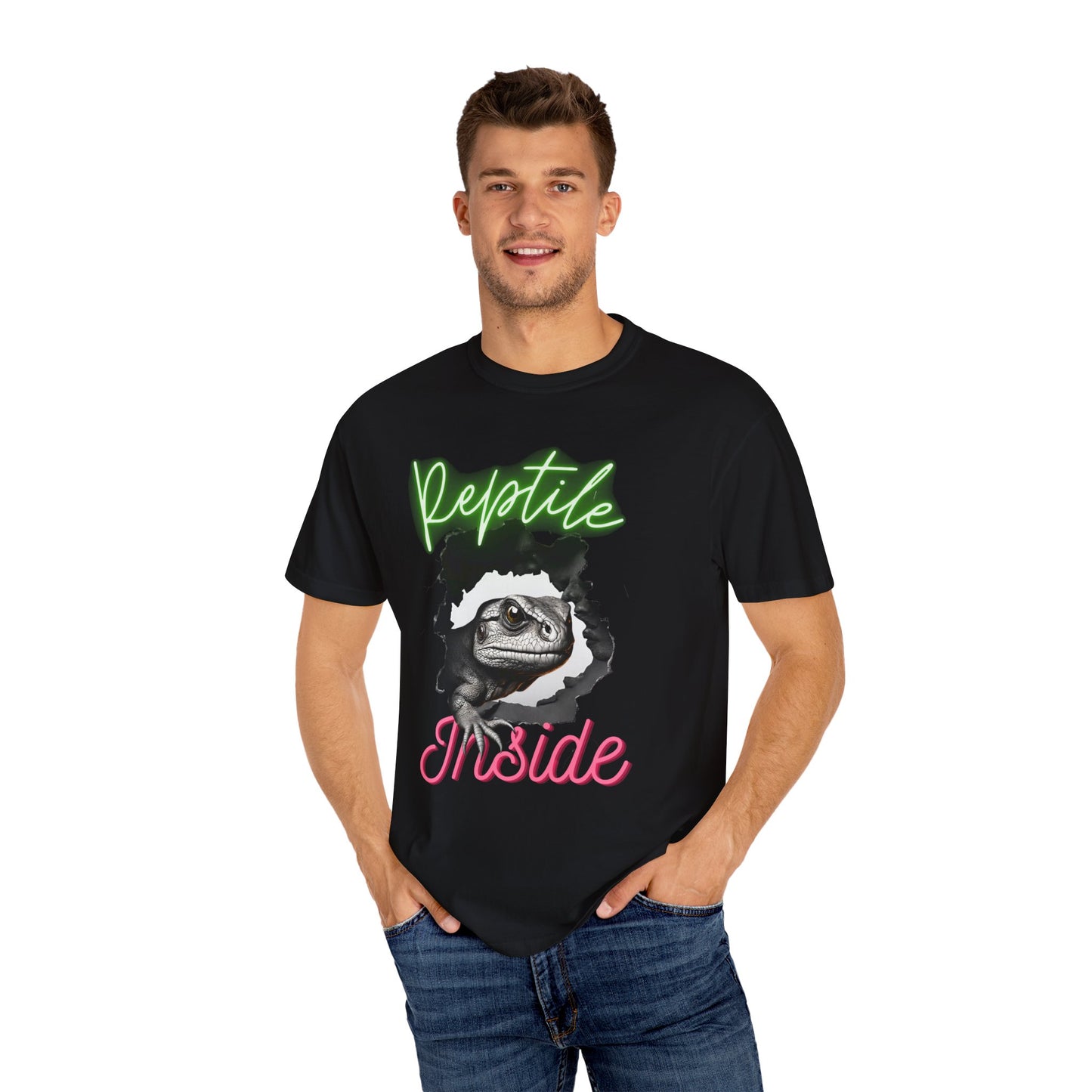 Reptile inside Unisex Garment-Dyed T-shirt