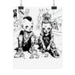 AI design, Alien kids playing dice Rolled Posters