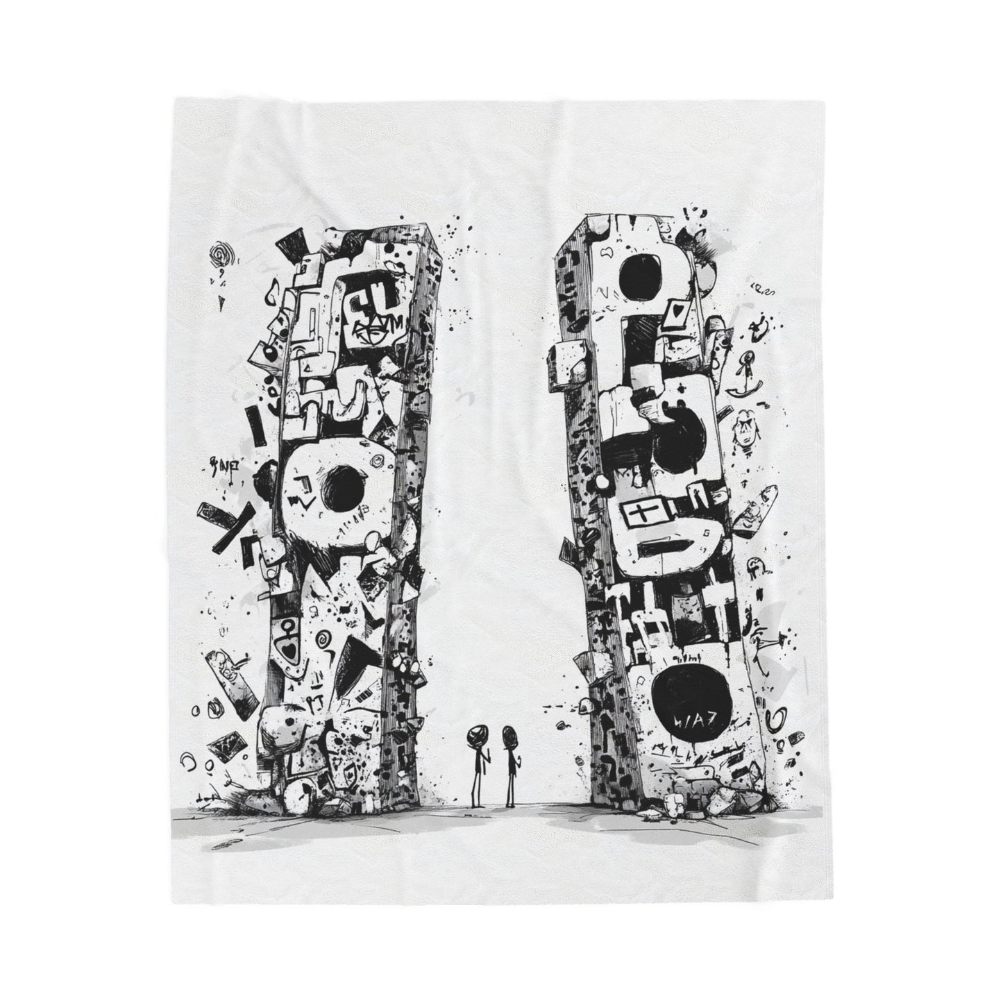 Artistic Velveteen Plush Blanket - Cozy & Unique Home Decor for Every Occasion