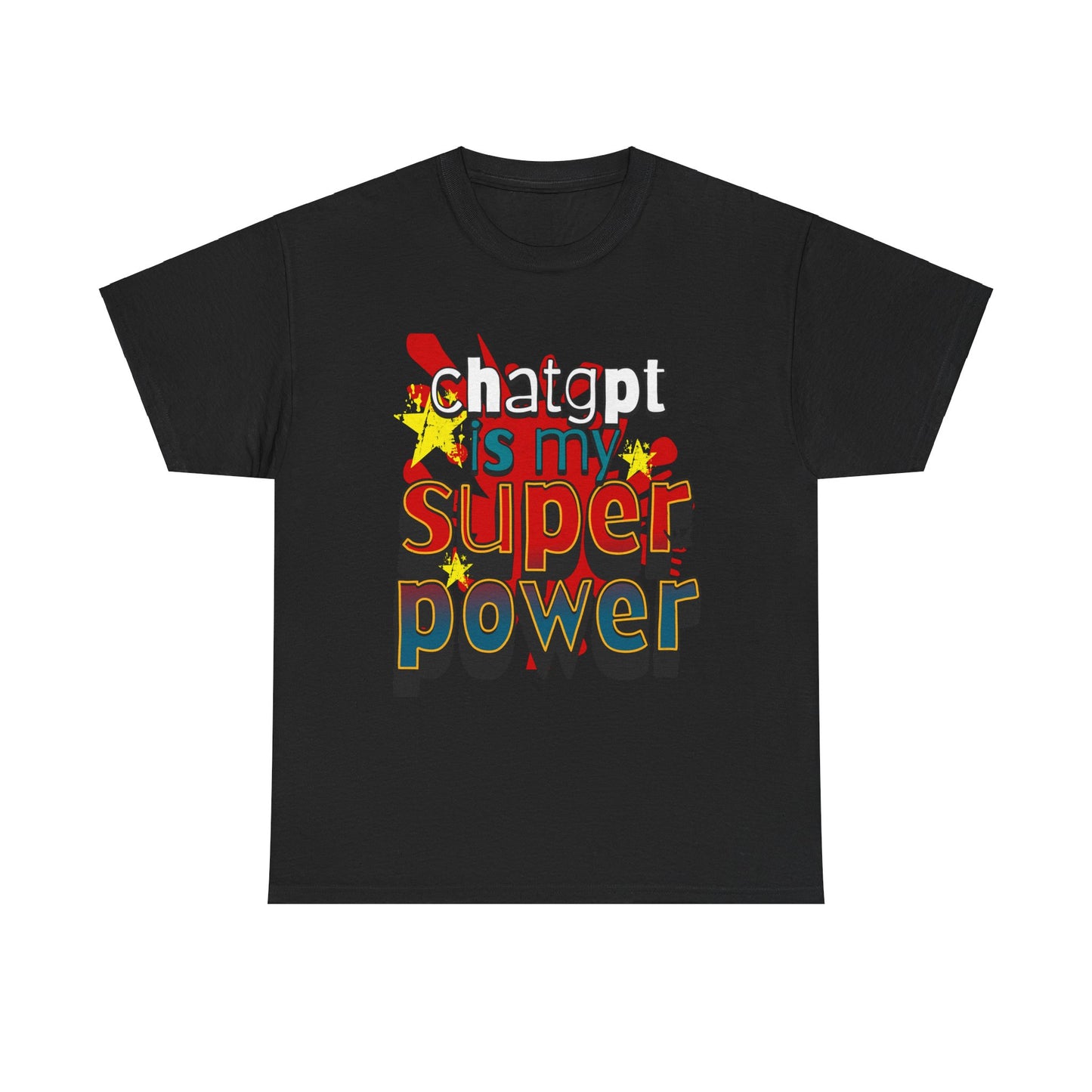 ChatGPT Superpower Tee - Unisex Cotton Shirt for Tech Lovers, Funny Gift, Humor Apparel, Creative Expression