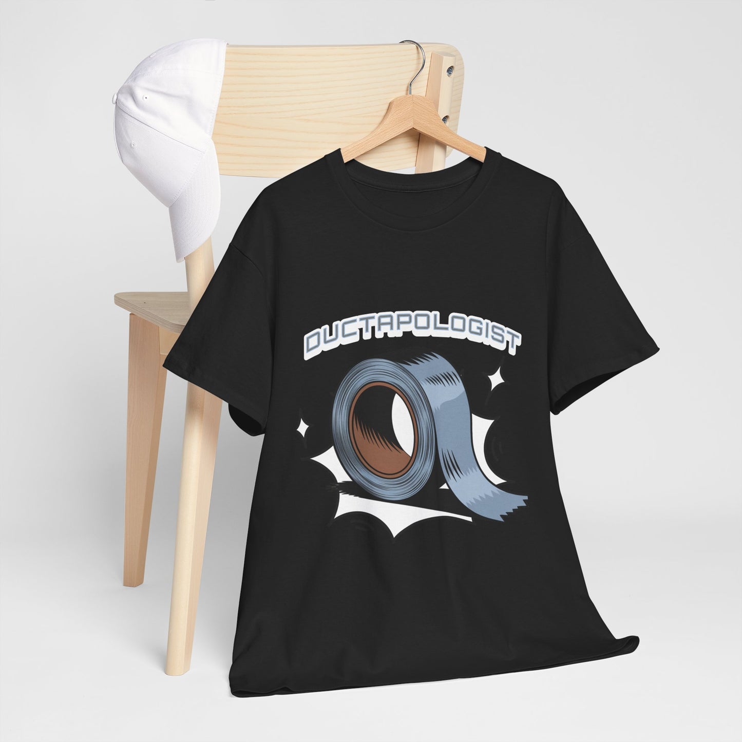 Duct Tape Enthusiast Tee - Unisex Heavy Cotton T-Shirt for DIY Lovers