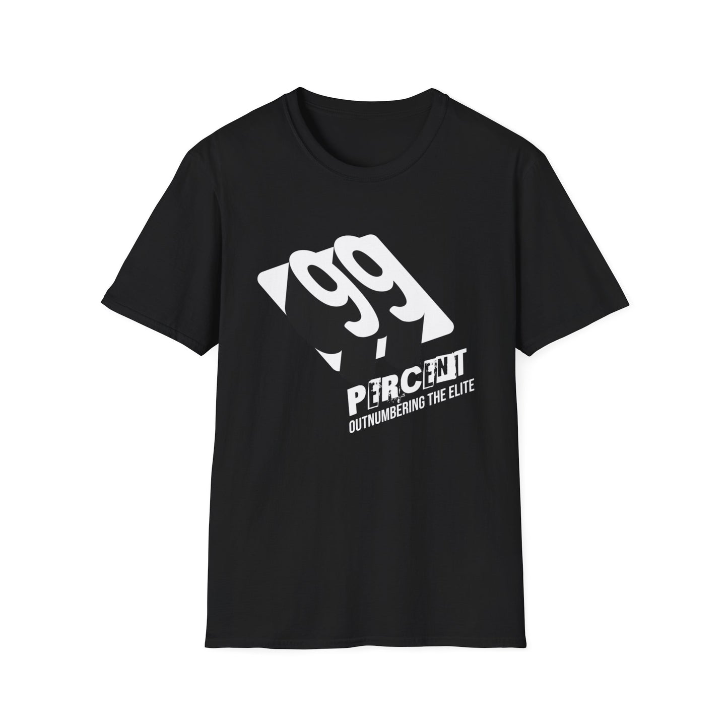 99 Percent Outnumbering the Elite Unisex Softstyle T-Shirt