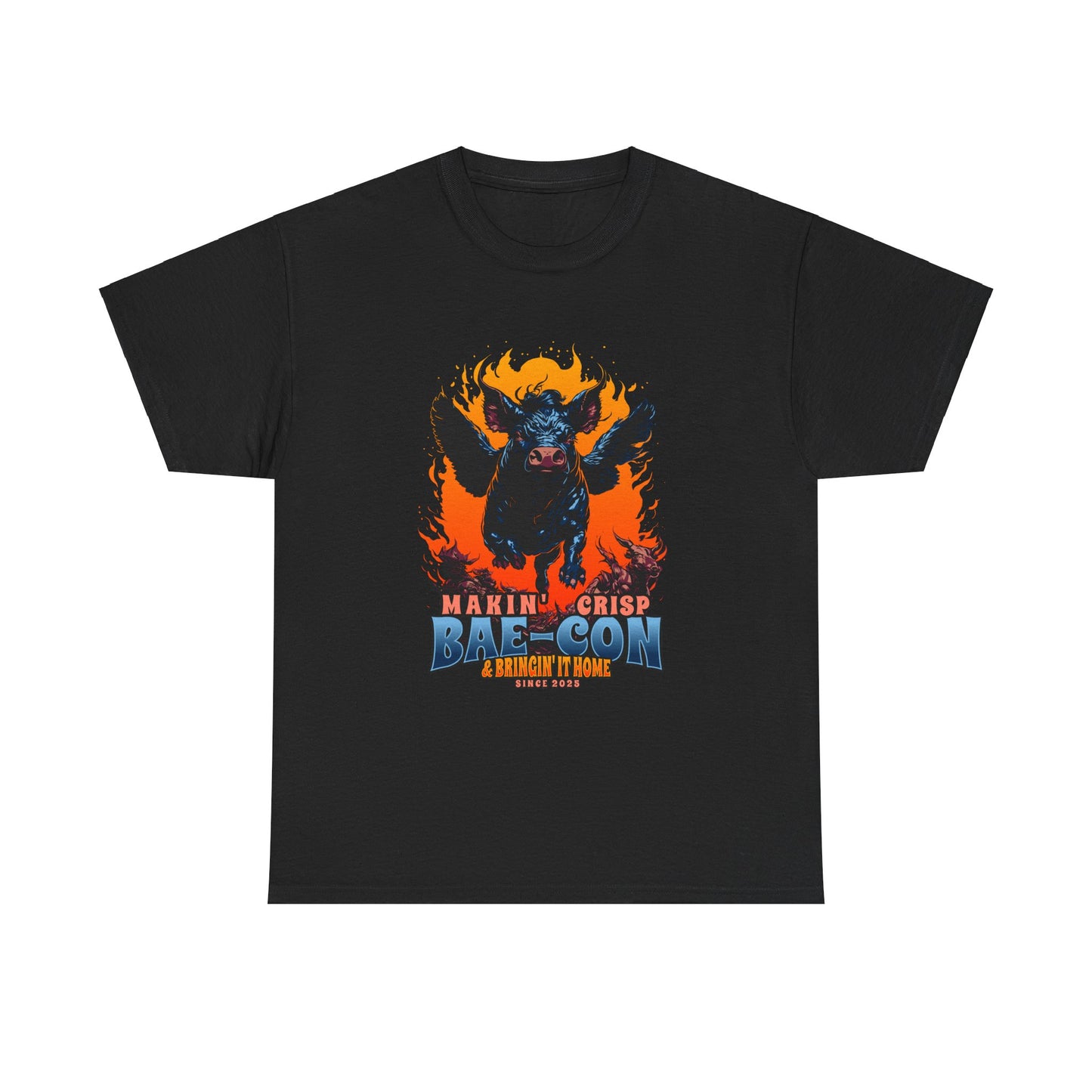 Makin' Crisp Bae-con Bringin' Home the money Funny Unisex Heavy Cotton Tee, Unique Gift Idea
