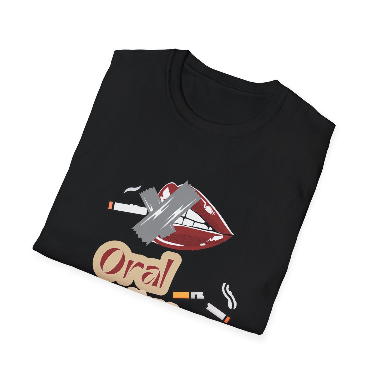 Unisex Softstyle T-Shirt - "Oral Fixations" Graphic Tee for Smokers