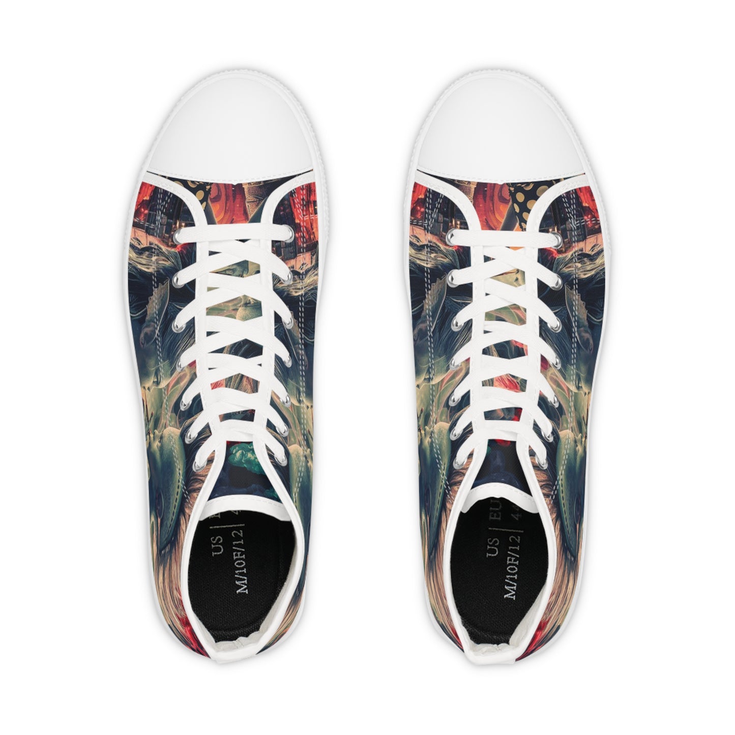 Alien Rebel Kids Artistic High Top Sneakers - Unique Design for Bold Expression