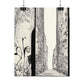 AI designed, Weird Walkway Rolled Posters