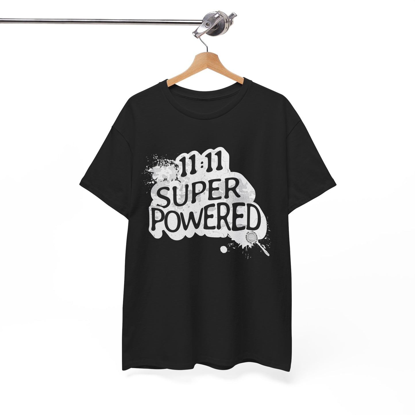 11:11 Super Powered Unisex Heavy Cotton Tee - Casual Inspirational Shirt