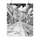 AI Art, Is Anybody out there town, Rolled Posters