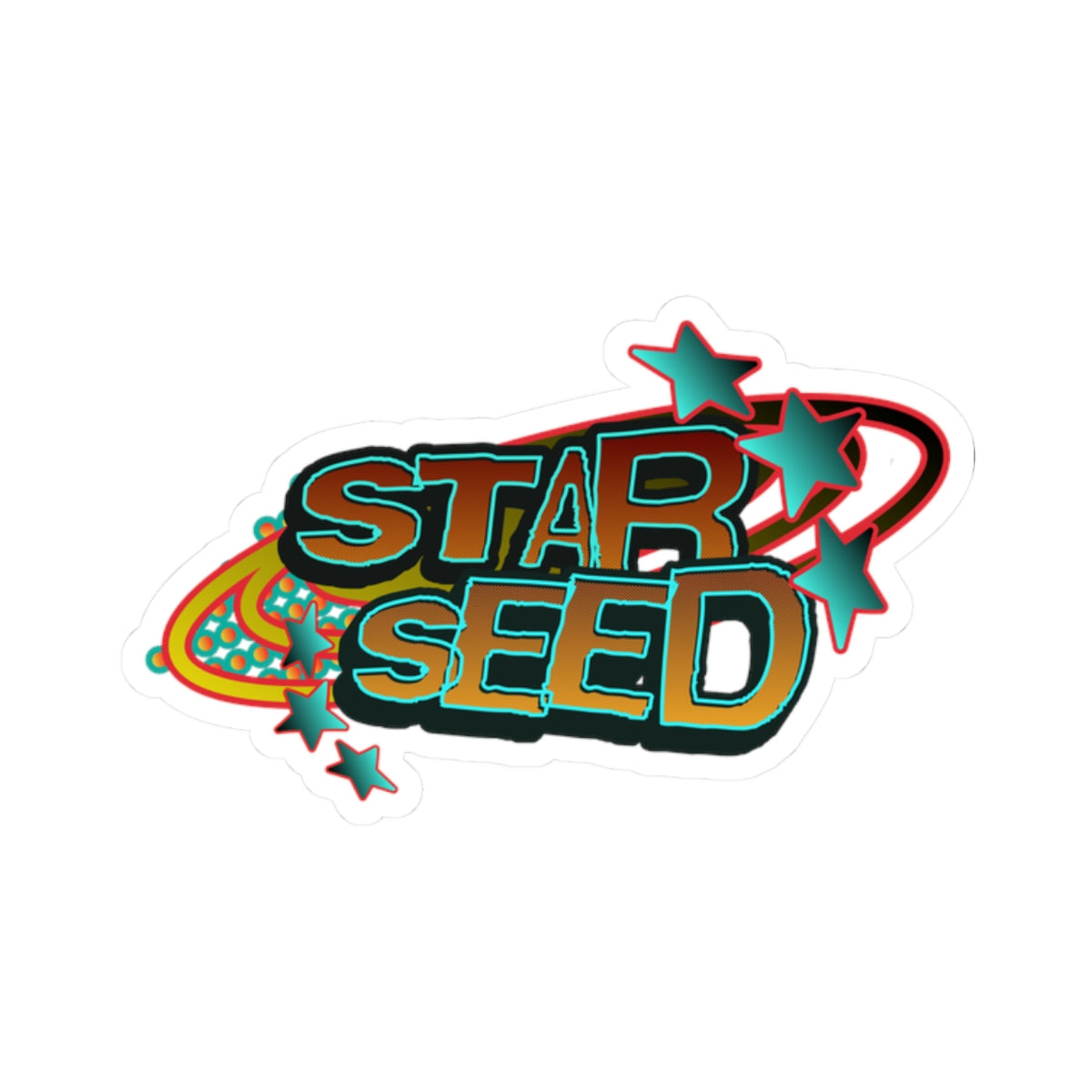 Astro-Themed Kiss-Cut Stickers for Starseed Lovers, Galactic Decor, Laptop Accessories, Cosmic Gifts, Space Enthusiasts