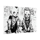AI design, Alien kids playing dice Rolled Posters