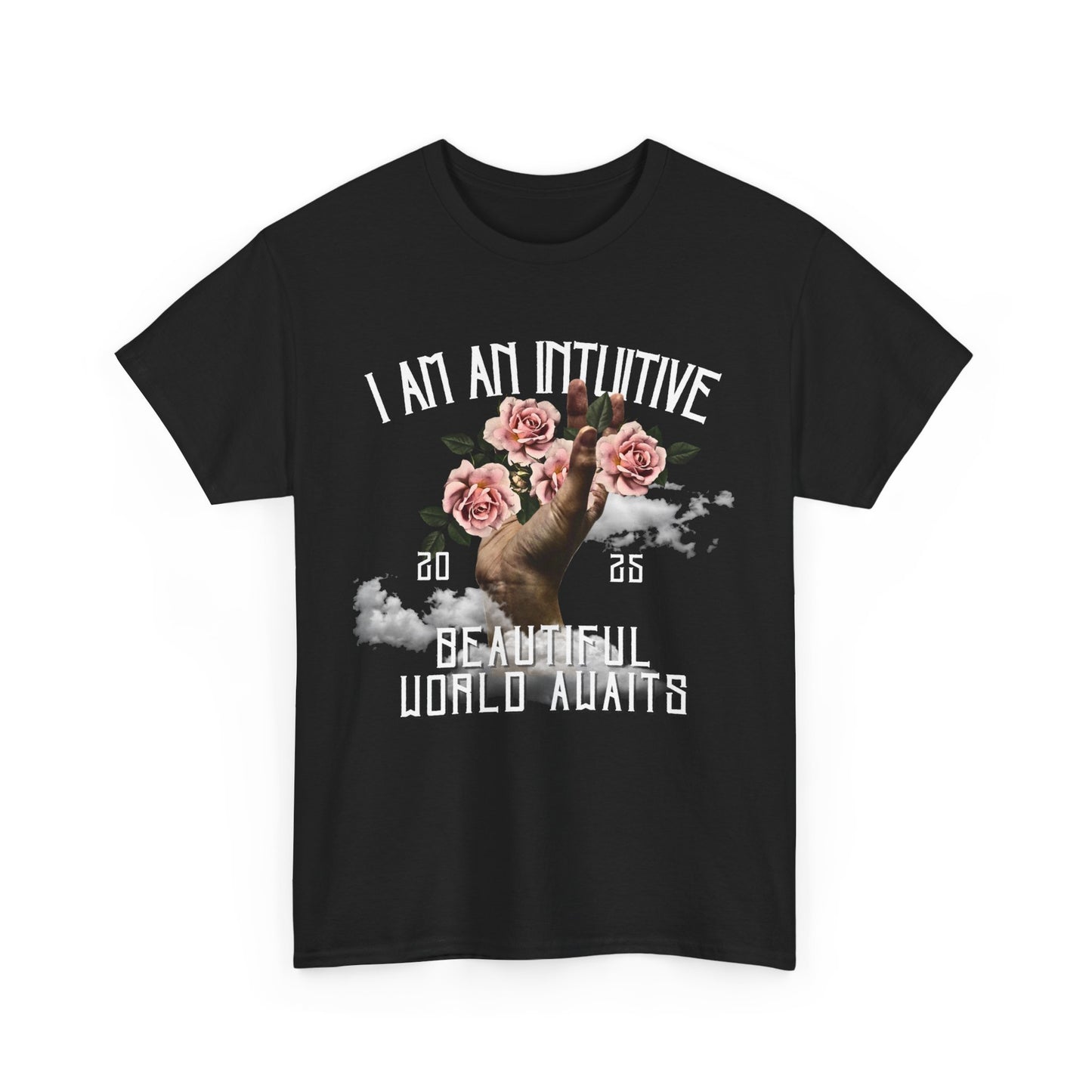 Intuitive Floral Tee - Affirmation Shirt, Unisex Cotton T-Shirt, Gift for Spiritual Souls, Wellness Apparel, Motivational Tee