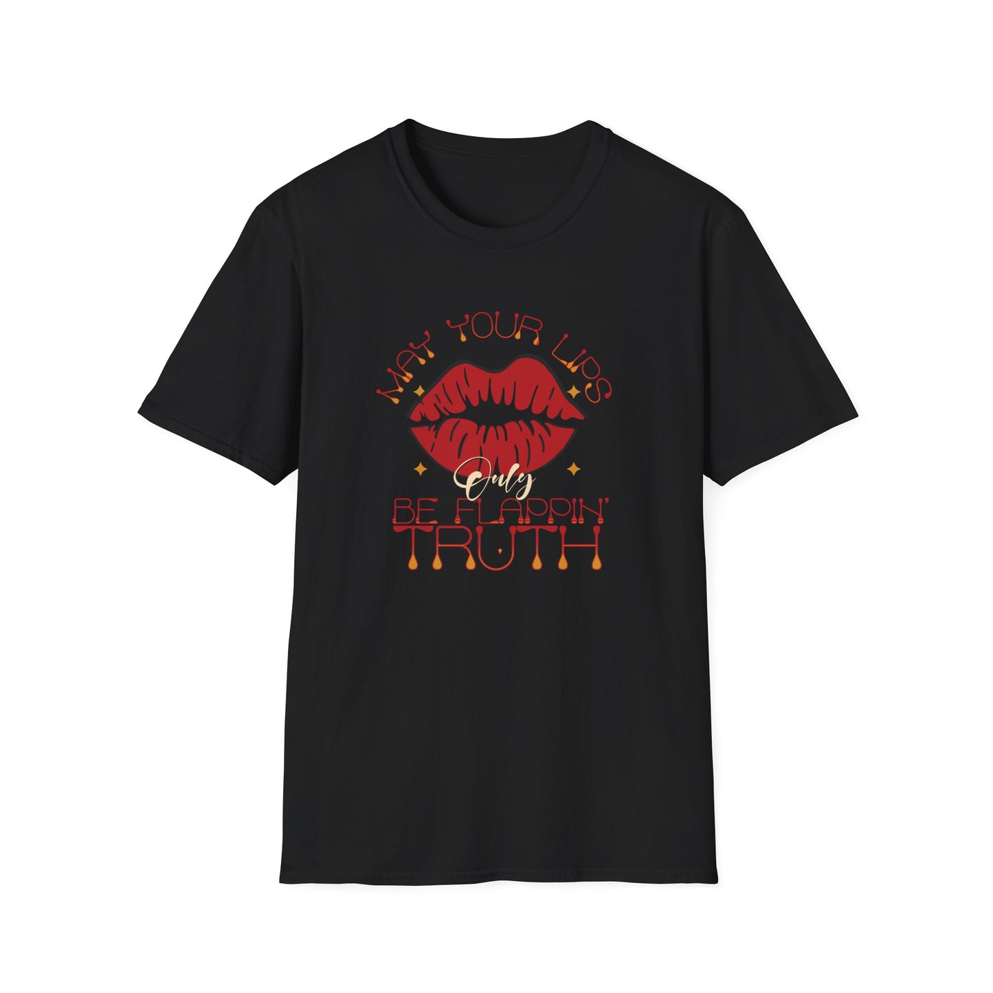 Flappin' Truth Lips Unisex Softstyle T-Shirt