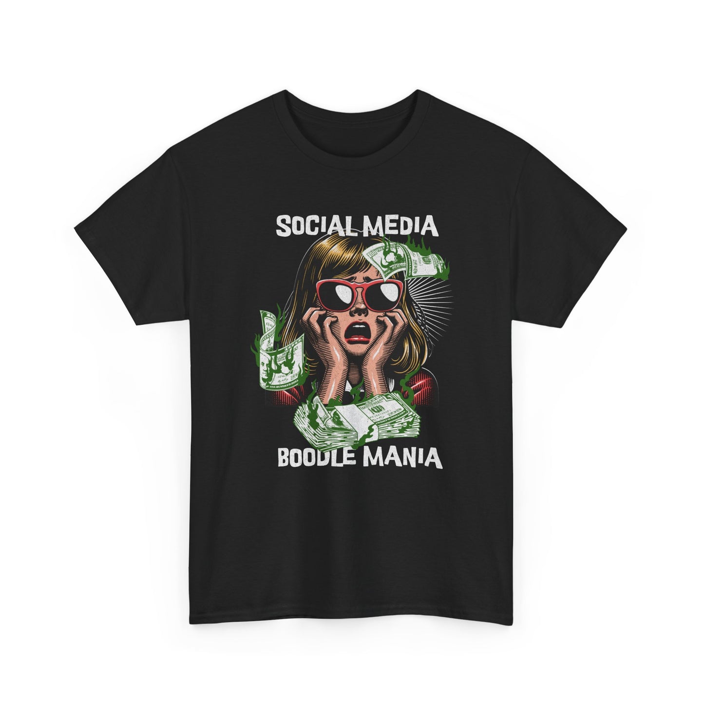 Social Media Boodle Mania Unisex Heavy Cotton Tee