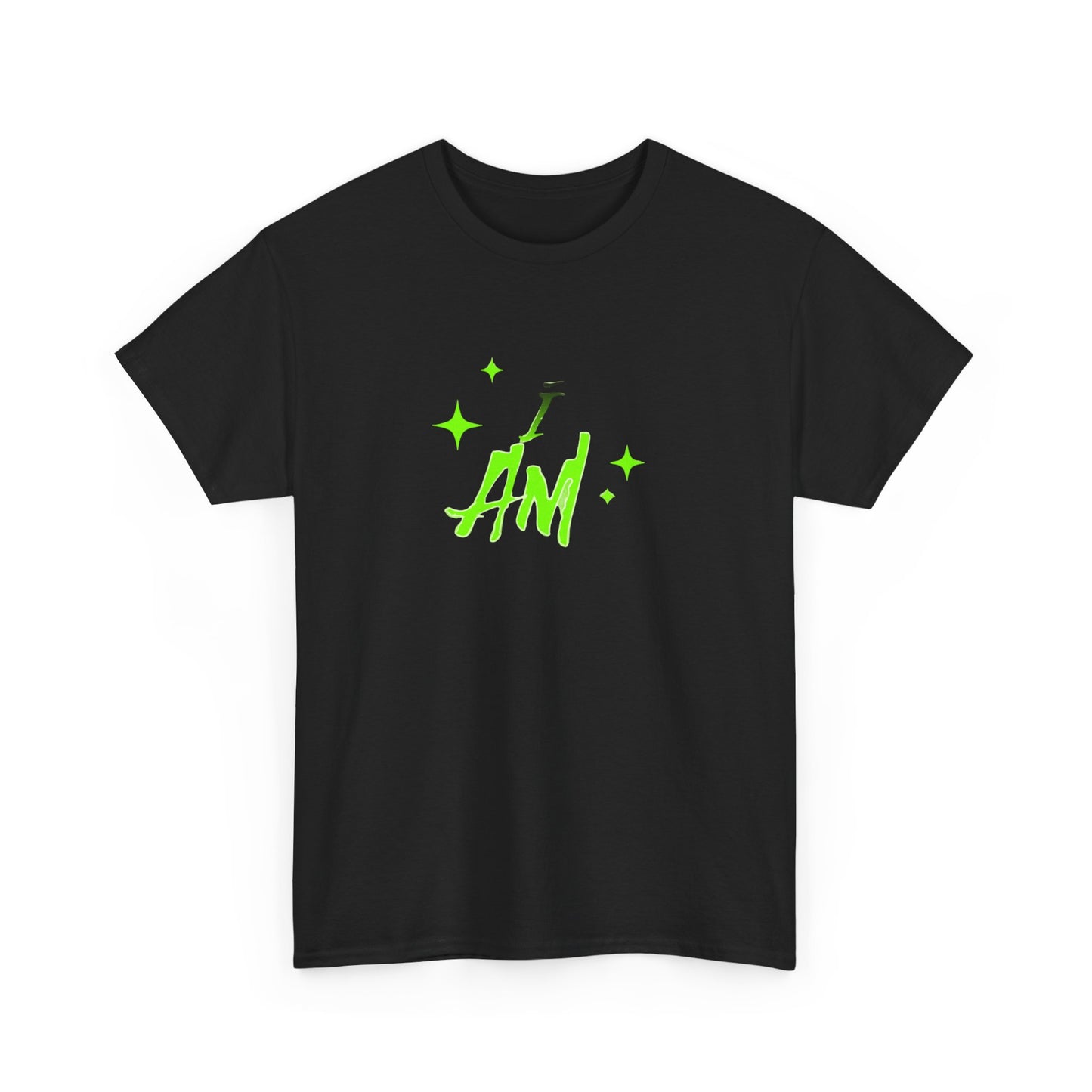 I AM - Chic Neon Graphic Tee, Trendy Unisex T-Shirt, Casual Women’s Fashion, Comfortable Streetwear, Unique Gift for Friends