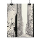 AI designed, Weird Walkway Rolled Posters