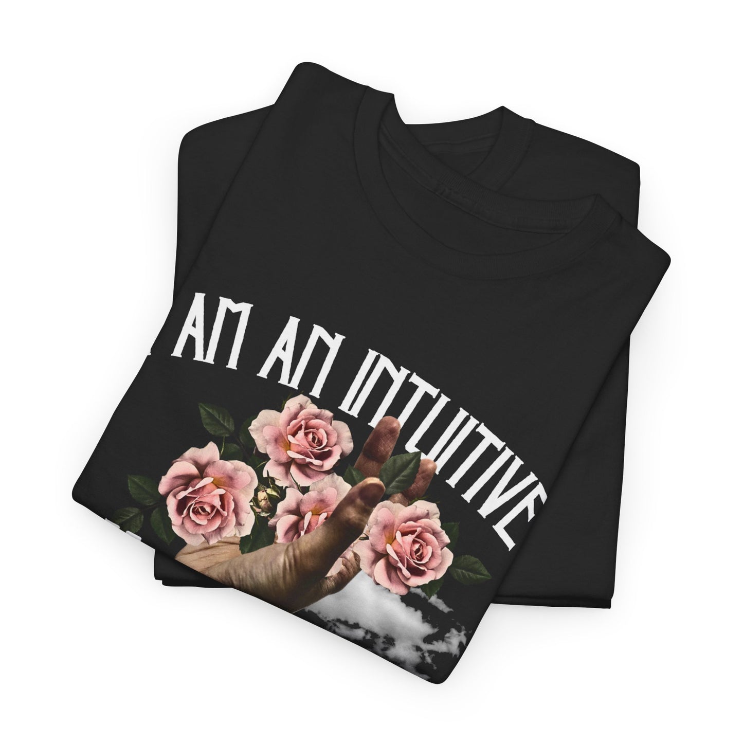Intuitive Floral Tee - Affirmation Shirt, Unisex Cotton T-Shirt, Gift for Spiritual Souls, Wellness Apparel, Motivational Tee