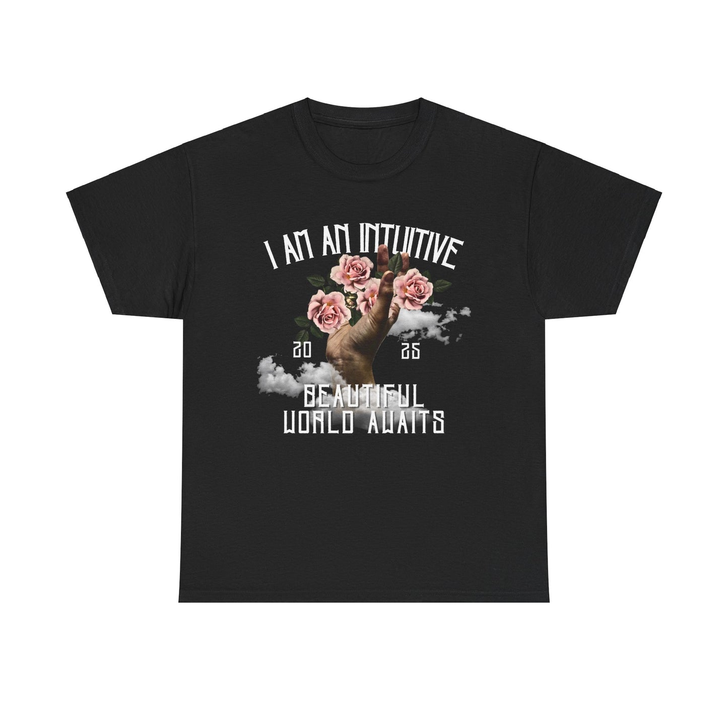 Intuitive Floral Tee - Affirmation Shirt, Unisex Cotton T-Shirt, Gift for Spiritual Souls, Wellness Apparel, Motivational Tee
