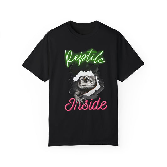 Reptile inside Unisex Garment-Dyed T-shirt