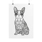 Life Sized Coloring Poster, Frenchie Dog Rolled Poster