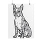 Coloring Poster, Life sized Artistic Dog Rolled Poster - Chic Home Decor for Dog Lovers